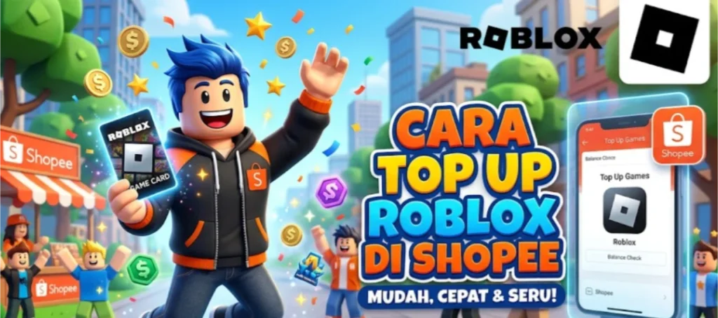 Cara top up roblox di shopee tanpa capek nunggu balasan seller
